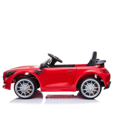 Auto na Akumulator Mercedes GTR Dla Dzieci Światła LED MP3 Czerwony