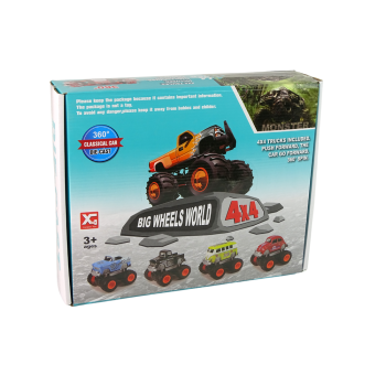 Auto 4x4 Klasyczny Model Na Dużych Kołach 4 Kolory