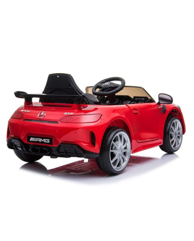 Auto na Akumulator Mercedes GTR Dla Dzieci Światła LED MP3 Czerwony
