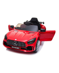 Auto na Akumulator Mercedes GTR Dla Dzieci Światła LED MP3 Czerwony