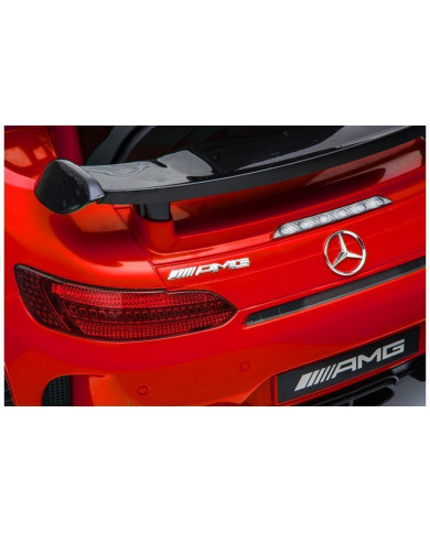 Auto na Akumulator Mercedes GTR Dla Dzieci Światła LED MP3 Czerwony
