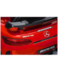 Auto na Akumulator Mercedes GTR Dla Dzieci Światła LED MP3 Czerwony