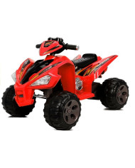 Quad Pojazd Na Akumulator Dla Dziecka Terenowy Światła LED MP3 Czerwony