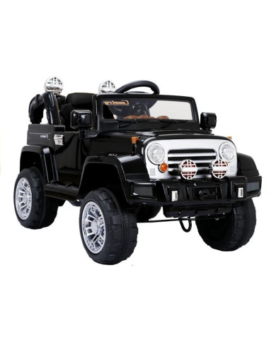 Auto na Akumulator Jeep JJ245 Dla Dzieci Światła LED MP3 Pilot Czarny