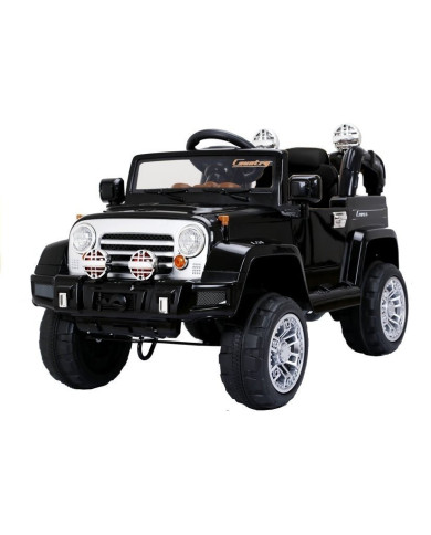 Auto na Akumulator Jeep JJ245 Dla Dzieci Światła LED MP3 Pilot Czarny