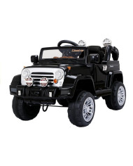 Auto na Akumulator Jeep JJ245 Dla Dzieci Światła LED MP3 Pilot Czarny
