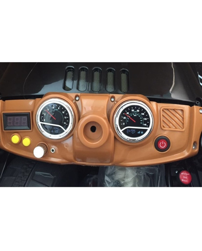 Auto na Akumulator Jeep JJ245 Dla Dzieci Światła LED MP3 Pilot Czarny