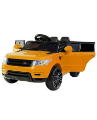 Auto na Akumulator HL1638 Dla Dzieci Światła LED MP3 Pilot Pomarańczowe