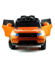 Auto na Akumulator HL1638 Dla Dzieci Światła LED MP3 Pilot Pomarańczowe
