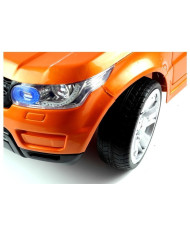 Auto na Akumulator HL1638 Dla Dzieci Światła LED MP3 Pilot Pomarańczowe