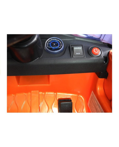Auto na Akumulator HL1638 Dla Dzieci Światła LED MP3 Pilot Pomarańczowe