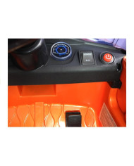 Auto na Akumulator HL1638 Dla Dzieci Światła LED MP3 Pilot Pomarańczowe