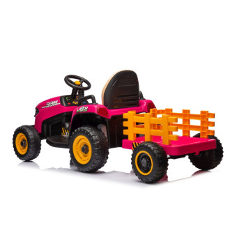 Traktor Na Akumulator BBH-030 Różowy