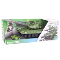 Czołg Pojazd Wojskowy DIY Do Rozkręcania Zielony Dźwięki Zestaw Resoraki