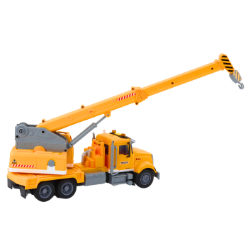 Ciężarówka Żółty Dźwig Z Napędem Frykcyjnym Efekty Świetlne i Dźwiękowe