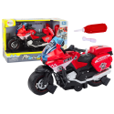 Motocykl Do Skręcania Ratunkowy DIY Światła Dźwięki Czerwony