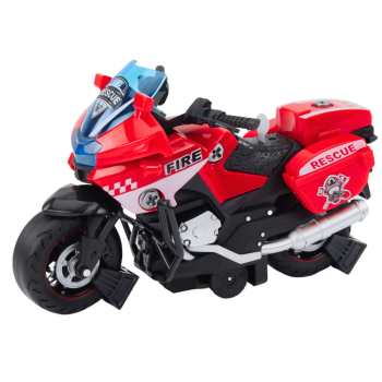 Motocykl Do Skręcania Ratunkowy DIY Światła Dźwięki Czerwony