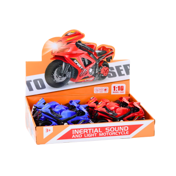 Motocykl Sportowy Napęd Frykcyjny Światło i Dźwięk 2 Kolory