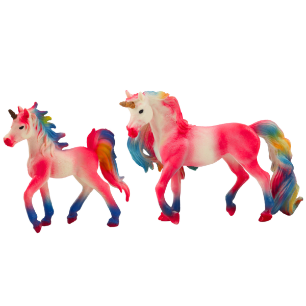 Figurki Kolekcjonerskie Jednorożec z Małym Różowy 2 El