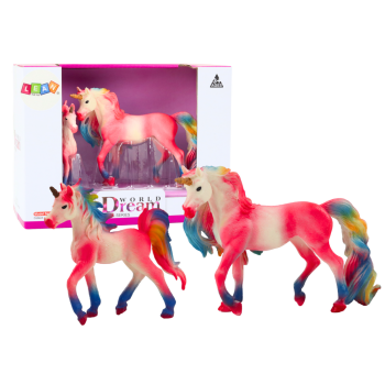 Figurki Kolekcjonerskie Jednorożec z Małym Różowy 2 El