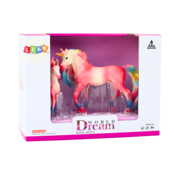 Figurki Kolekcjonerskie Jednorożec z Małym Różowy 2 El