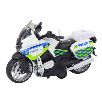 Motocykl Sportowy z Napędem Frykcyjnym 3 Wzory Żółty Pomarańczowy Biały