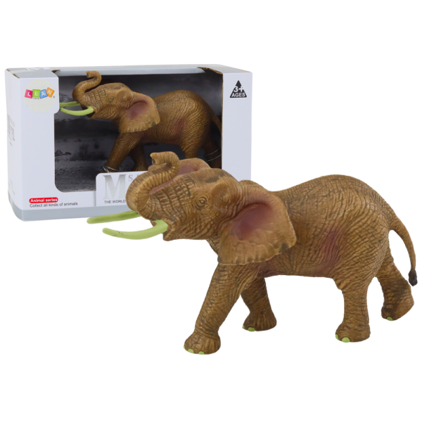 Figurka Kolekcjonerska Słoń Afrykański Z Podniesioną Trąbą Safari