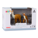 Figurka Dorosła Lama 8 cm z młodą Lamą 6 cm Zwierzęta Świata