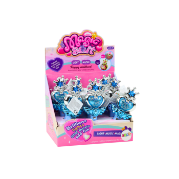 Różdżka Księżniczki Kolorowe Światła Dźwięki Niebieska