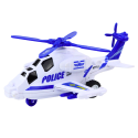 Helikopter Policyjny Biały lub Czarny Napęd Frykcyjny Światło i Dźwięk
