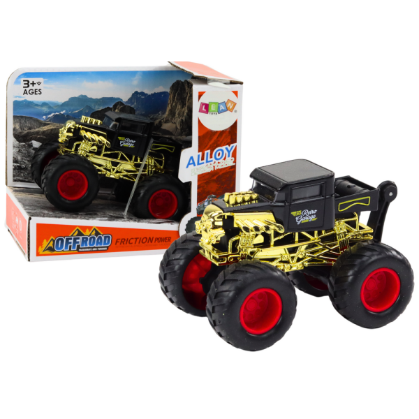 Pojazd Auto z Napędem Frykcyjnym Terenowe Czarne