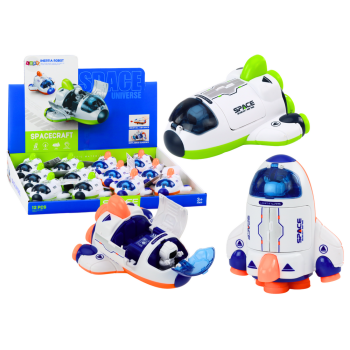 Mały Statek Kosmiczny Jeżdżący Otwierany Kokpit Zielony Pomarańczowy