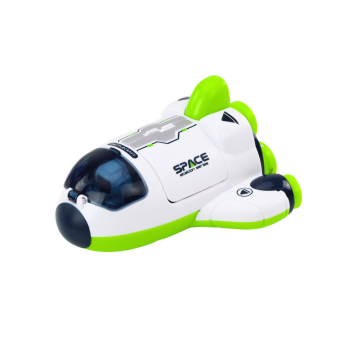 Mały Statek Kosmiczny Jeżdżący Otwierany Kokpit Zielony Pomarańczowy