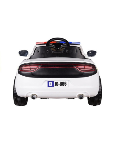 Auto na Akumulator Samochód Policyjny Biały