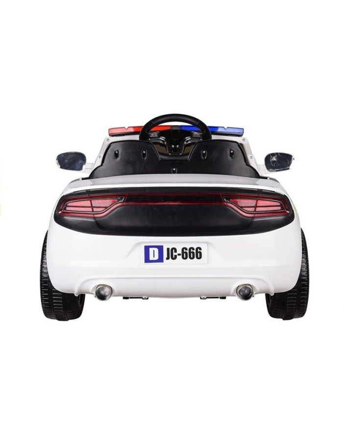 Auto na Akumulator Samochód Policyjny Biały