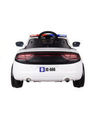 Auto na Akumulator Samochód Policyjny Biały