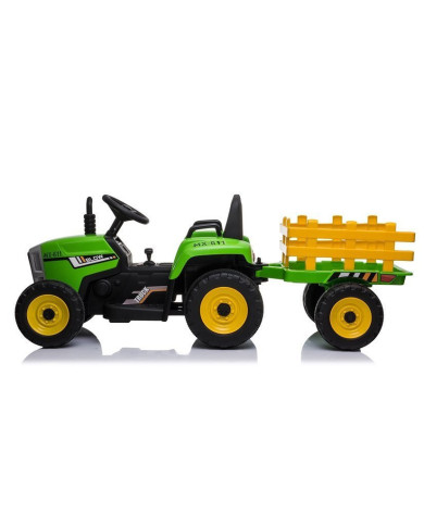 Traktor na Akumulator z Przyczepą XMX611 Pilot Światła LED Zielony