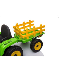 Traktor na Akumulator z Przyczepą XMX611 Pilot Światła LED Zielony
