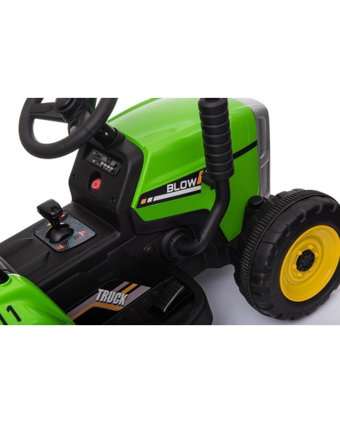 Traktor na Akumulator z Przyczepą XMX611 Pilot Światła LED Zielony