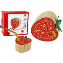Drewniana Gra Truskawka Złap Robaczka Magnetyczna