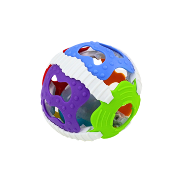 Piłeczka Sensoryczna Dla Niemowląt Gumowa Światłą Dźwięki Kolorowa