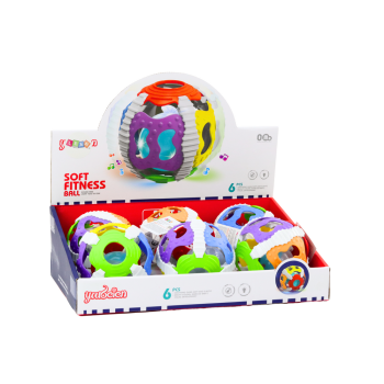 Piłeczka Sensoryczna Dla Niemowląt Gumowa Światłą Dźwięki Kolorowa