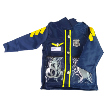 Strój Przebranie Policjanta Akcesoria Odznaka Karnawał 8 El.