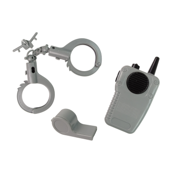 Strój Przebranie Policjanta Akcesoria Odznaka Karnawał 8 El.