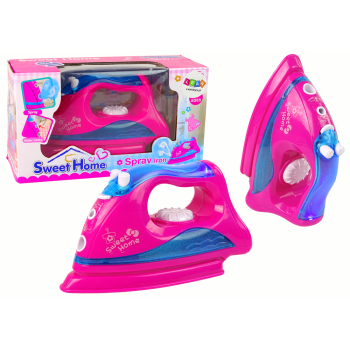Różowe Żelazko Świeci Gra Para Wodna Małe AGD