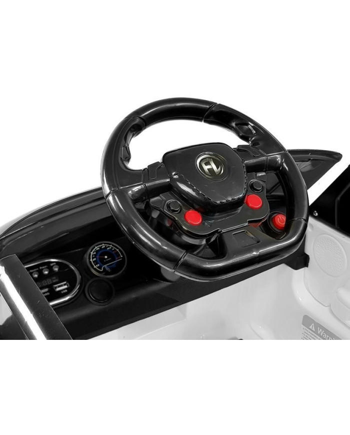 Auto Na Akumulator HL1638 Dla Dzieci Pilot MP3 Światło LED Biały
