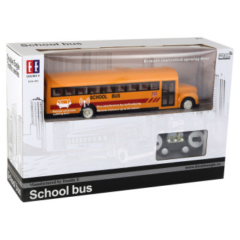 Żółty Autobus Szkolny Zdalnie Sterowany R/C Otwierane Drzwi