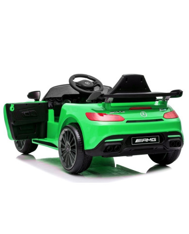 Auto na akumulator Mercedes AMG GT R Pilot Światła LED MP3  Zielony