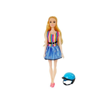 Lalka ze Skuterem Kask Akcesoria