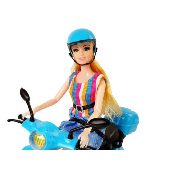 Lalka ze Skuterem Kask Akcesoria